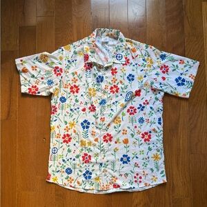Ostroy Resort Shirt, Fiorista Print, Size Small